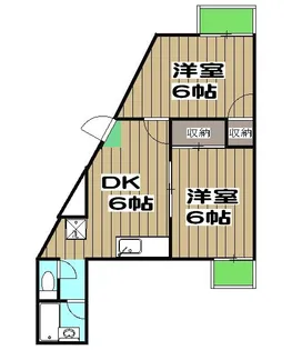 グランドール浅原【2階】の間取り