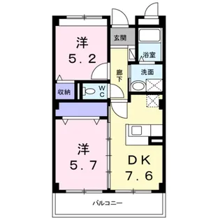 コータ・コートII【2階】の間取り