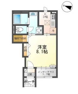 広島県福山市南蔵王町2【アパート】の間取り