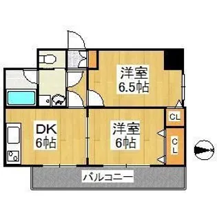 天神アコールマンション【9階】の間取り