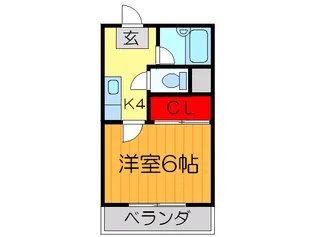 パルテカワサキ【4階】の間取り