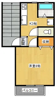 ハイツ錦【2階】の間取り