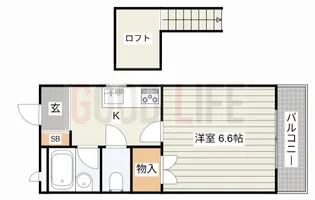 兵庫県加古川市平岡町一色【アパート】の間取り