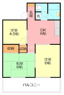 パレス東原【2階】の間取り