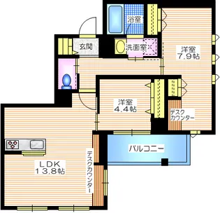神奈川県横浜市西区浜松町【マンション】の間取り