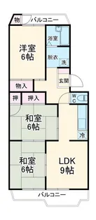 パークマンション【1階】の間取り