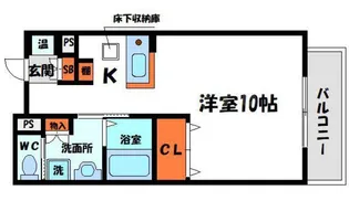 サンピカA【4階】の間取り