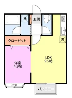 コーポ壱番館【2階】の間取り