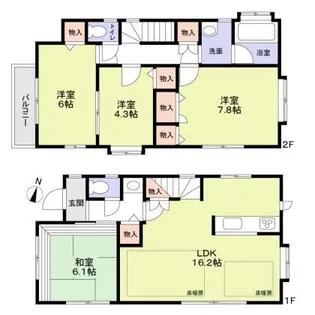 東京都世田谷区桜上水3【一戸建】の間取り