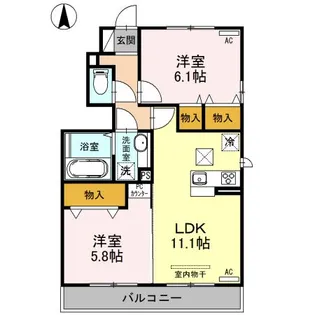 ヴェネレ/イルソーレ イルソーレ【1階】の間取り