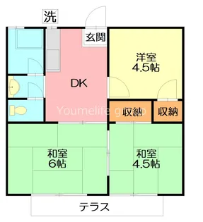 石川ハイツA【2階】の間取り