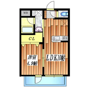 ルリーフ南台【2階】の間取り