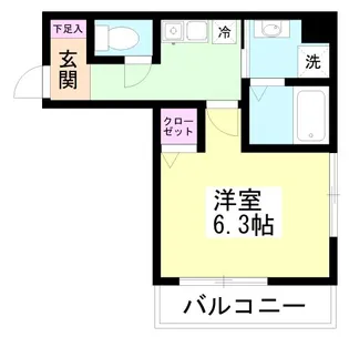 棒やビル【5階】の間取り