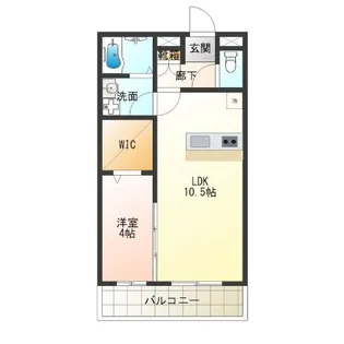 COZY岸里II【1階】の間取り