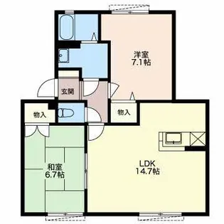 シャルム A【1階】の間取り