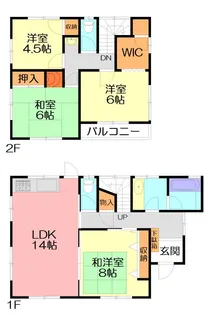 神奈川県小田原市飯泉【一戸建】の間取り