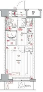 プレミアムキューブ広尾【2階】の間取り