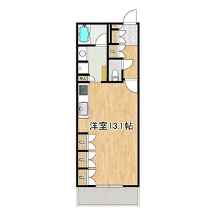 リリーベル高円寺駅前サーモス【7階】の間取り