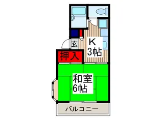 クリスタル浦和【3階】の間取り