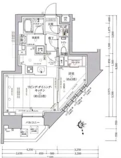 クリオ市谷薬王寺【2階】の間取り