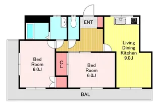 ツクバハイツ【3階】の間取り