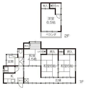 群馬県前橋市朝日町4【一戸建】の間取り