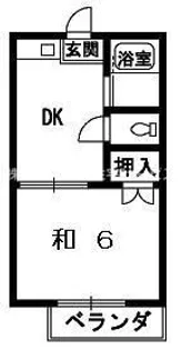 サンハイツ北島【2階】の間取り
