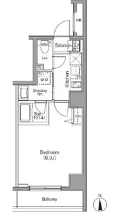 ボアビスタ門前仲町【2階】の間取り