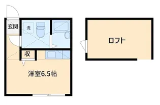 神奈川県横浜市金沢区六浦1【アパート】の間取り