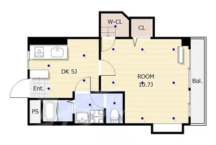千里ロイヤルハイツ【1階】の間取り