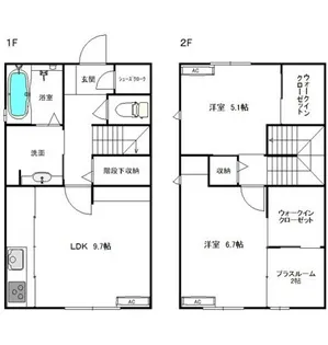 シャイン高陵【1階】の間取り