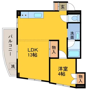 ハイツ北烏山【2階】の間取り