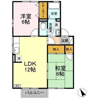 ハイツ末武 I棟【1階】の間取り