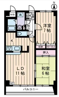 ガーデンヴィラクレセント【3階】の間取り