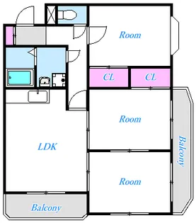 ウイングII【3階】の間取り