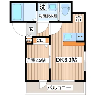 Casa Frase(カーサ フラーゼ)【1階】の間取り