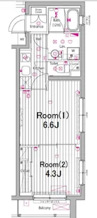 ガーラ・ヴィスタ武蔵小山【1階】の間取り