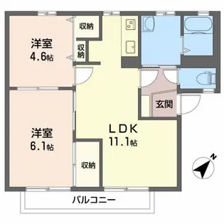 ソレイユ【1階】の間取り