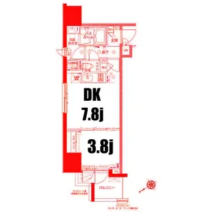 ZOOM川崎EAST【9階】の間取り