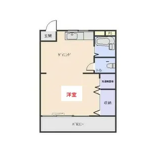ハイツヤマゲン【3階】の間取り