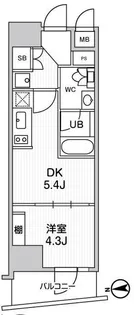 ALTERNA中野【5階】の間取り
