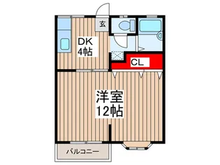 カーサブランシェ【1階】の間取り