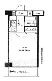1Kの間取り画像