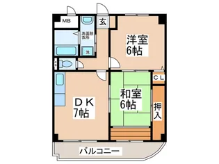 カーサファミール【4階】の間取り