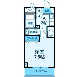 神奈川県川崎市高津区新作3【マンション】の間取り