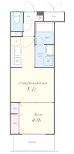 アリビオ東寺【1階】の間取り