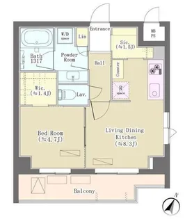 パークレジデンス三軒茶屋【2階】の間取り