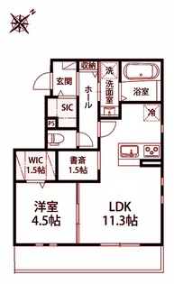 カーサ・ルピナス【2階】の間取り