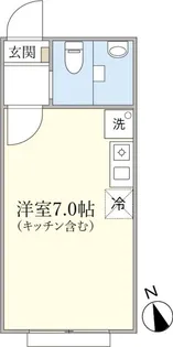東京都中野区江原町1【アパート】の間取り