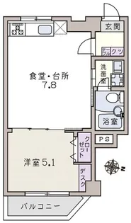 総和ビラ青葉台【6階】の間取り